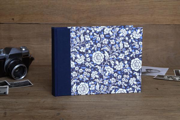 Dark blue handmade photo album